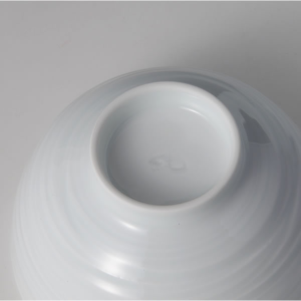 HAKUJI SENMON MESHIWAN (White Porcelain Bowl with Line design) Arita ware
