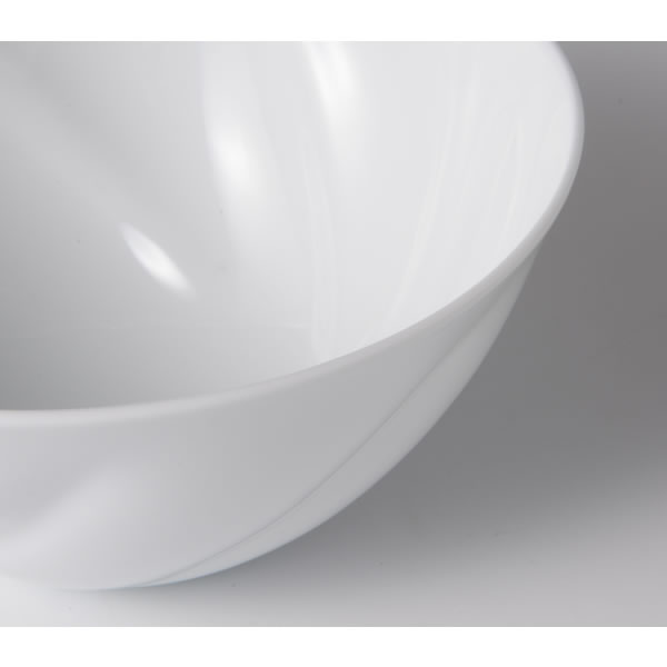 HAKUJI HINERIMON DONBURI (White Porcelain Bowl with Twist pattern) Arita ware