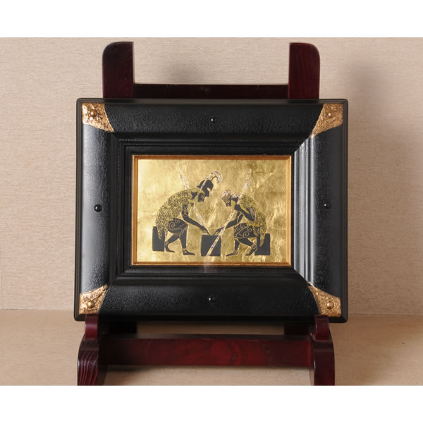 HAKUSANSAI GIRISHASHINWA TOGAKU (Porcelain Painting Frame with Greek Mythology Colored Foils A)