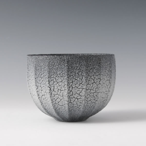 AIIROSHINO CHAWAN (Dark Blue Shino Tea Bowl) Mino ware