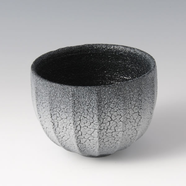 AIIROSHINO CHAWAN (Dark Blue Shino Tea Bowl) Mino ware