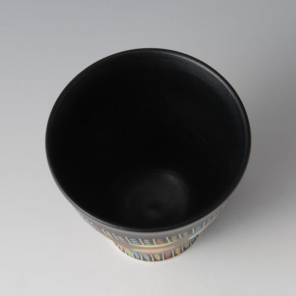 RGB CUP (Cup with Red Gold & Black decoration B) Mino ware