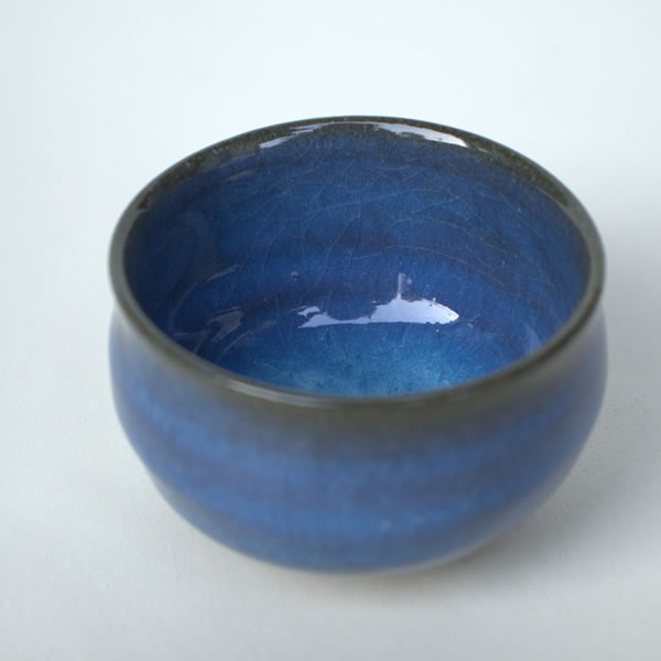 SOTENYU SAKAZUKI (Sake Cup with Loquat-ash glaze A) Kyoto ware
