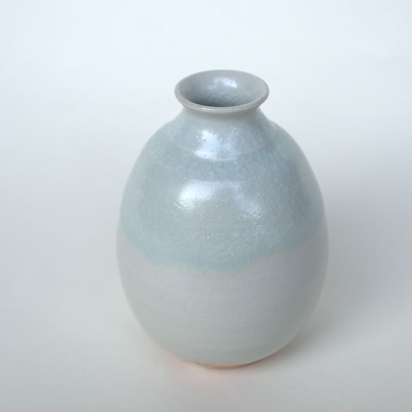 HAIYU TOKKURI (Sake Bottle with Ash glaze A) Kyoto ware