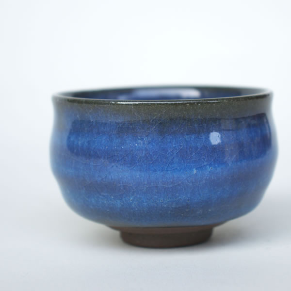 SOTENYU SAKAZUKI (Sake Cup with Loquat-ash glaze A) Kyoto ware