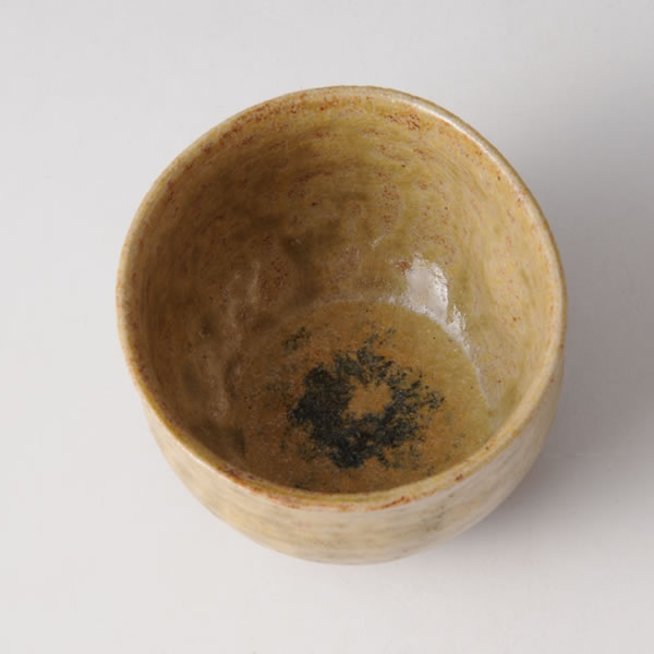 HAIYU GUINOMI (Sake Cup with Ash glaze D) Kyoto ware