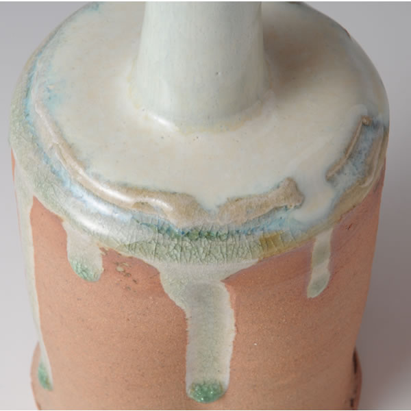 HAIYU HANAIKE (Flower Vase with Ash glaze C) Kyoto ware