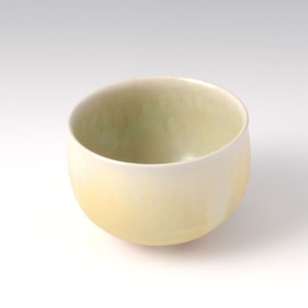 YOKOYU CHAWAN (Tea Bowl with Sunflower ash glaze) Kyoto ware