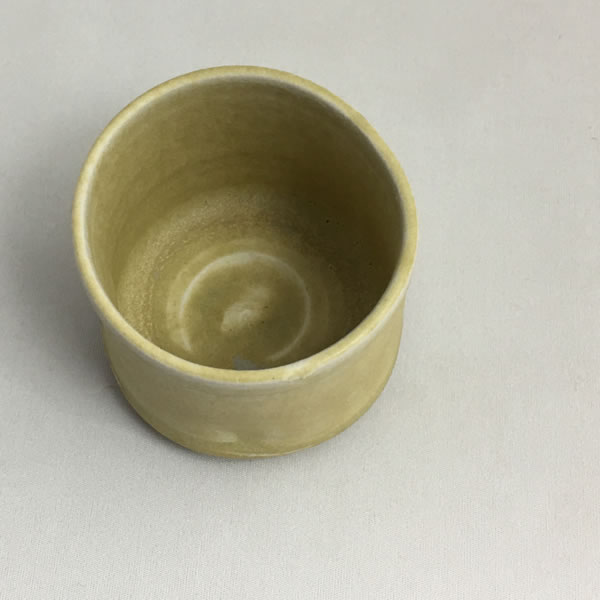 YOKOYU GUINOMI (Sake Cup with Sunflower-ash glaze I) Kyoto ware