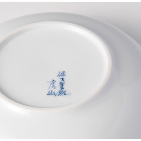 IRONABESHIMA HAGIMON SARA (Plate with Bush Clover design multi-coloured overglazed enamel) Nabeshima ware