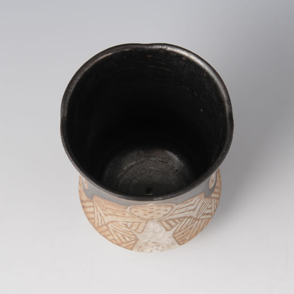GENSOMON YUNOMI (Teacup with Genso design A) Hizenyoshida ware