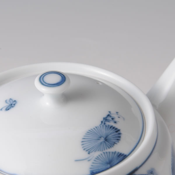 SOSAKUKARAKO POT LARGE (Teapot by Creation Ancient Chinese Boys) Mikawachi ware