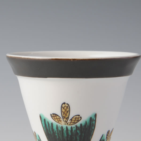 KOHAI SHOIN (Cup, Shoin, sound of the wind blowing in the pine) Kutani ware