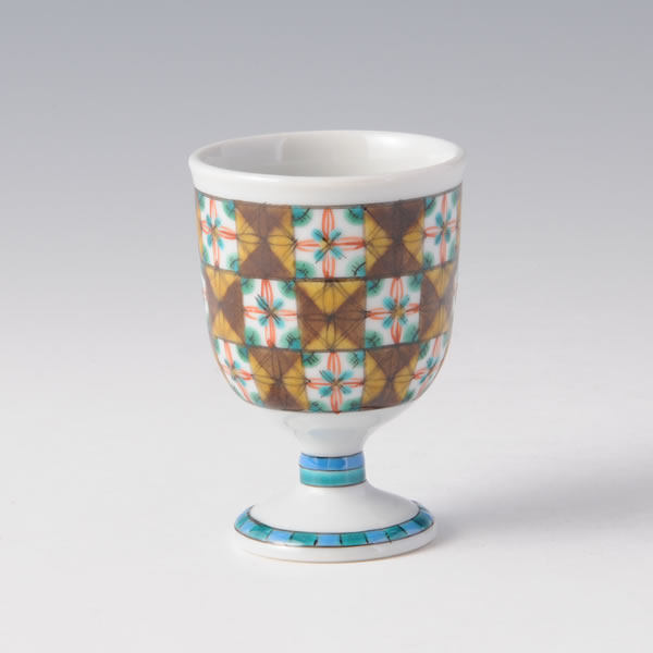 KOHAI HANAKOMON (Cup with a series of Petals pattern A) Kutani ware