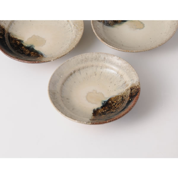 CHOSENGARATSU GOSUNZARA (Two-colored Karatsu ware Plate) Karatsu ware