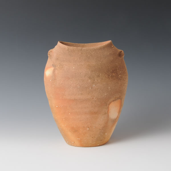 SHIGARAKI HIIRO HANAIRE (Flower Vase with Fire Marks) Shigaraki ware