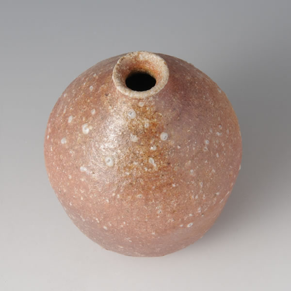 SHIGARAKI ICHIRINZASHI (Single Flower Vase B) Shigaraki ware