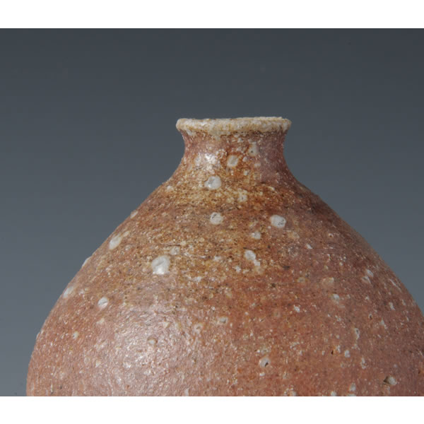 SHIGARAKI ICHIRINZASHI (Single Flower Vase B) Shigaraki ware