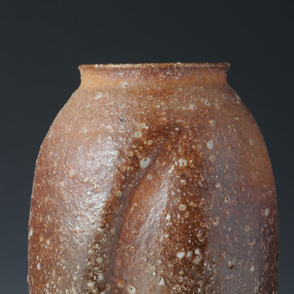 SHIGARAKI KAKI (Flower Vase C) Shigaraki ware