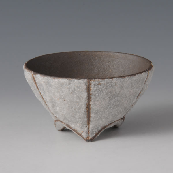 SEKISAI SHUHAI (Sake Cup with Decorated Stone Grains C) Kyoto ware