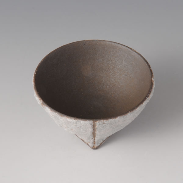 SEKISAI SHUHAI (Sake Cup with Decorated Stone Grains C) Kyoto ware