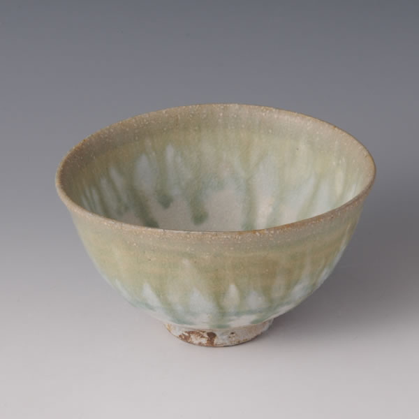 HAIYUSAI CHAWAN (Tea Bowl with Ash glaze decoration A) Kyoto ware