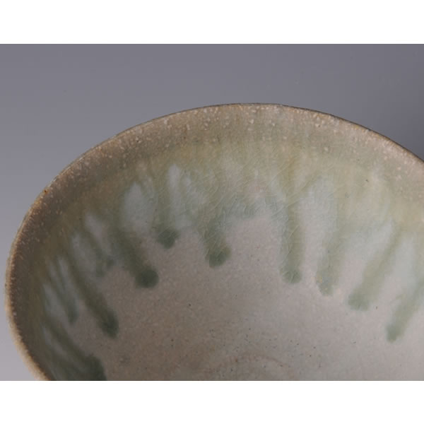 HAIYUSAI CHAWAN (Tea Bowl with Ash glaze decoration A) Kyoto ware
