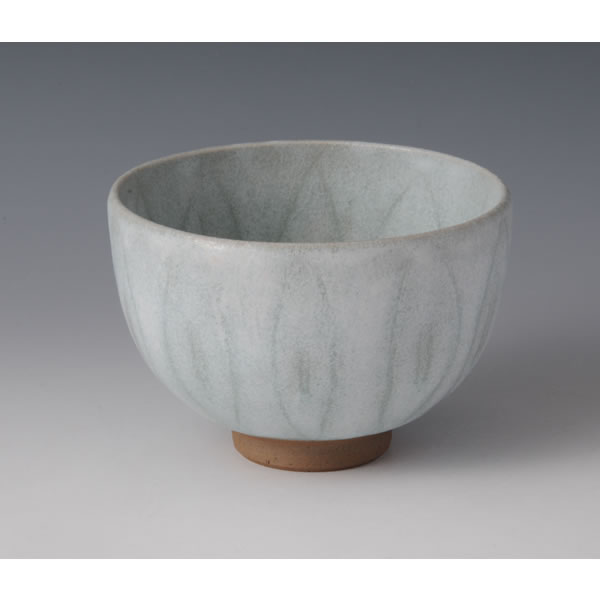 AO HAIYUSAI CHAWAN (Tea Bowl with Blue Ash glaze decoration B) Kyoto ware