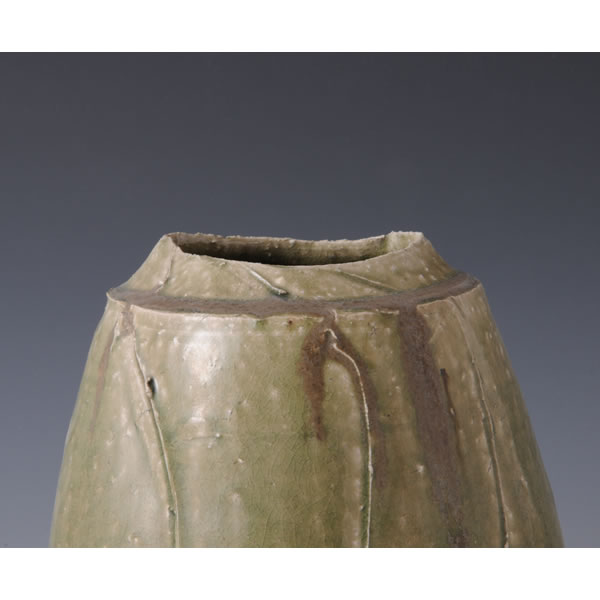 HAIYU TSUBO (Jar with ash glaze B) Kyoto ware