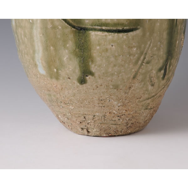 HAIYU TSUBO (Jar with ash glaze A) Kyoto ware