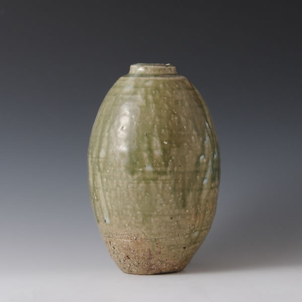 HAIYU TSUBO (Jar with ash glaze A) Kyoto ware