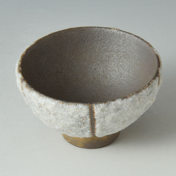 SEKISAI SHUHAI (Sake Cup with Decorated Stone Grains D) Kyoto ware