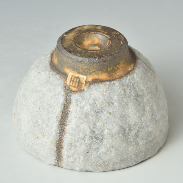 SEKISAI SHUHAI (Sake Cup with Decorated Stone Grains E) Kyoto ware