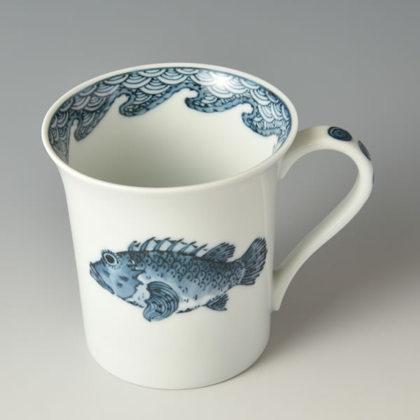 魚紋　フリーマグカップ